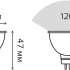 Упаковка ламп LED GAUSS GU5.3,  спот, 9Вт, MR16, 10 шт. [13529]